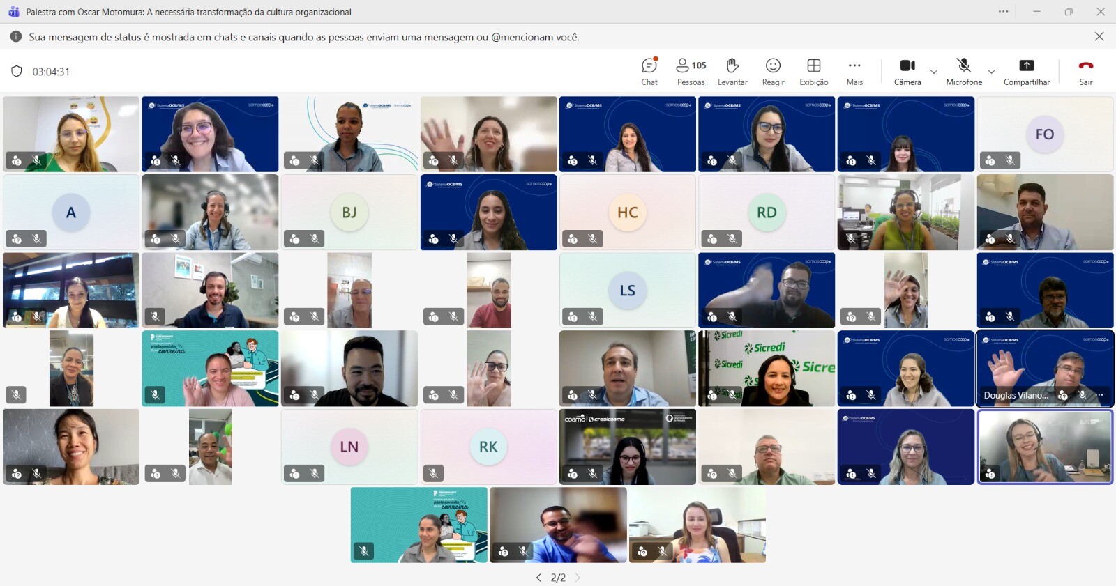 Sistema OCB/MS promove reflexão sobre transformação cultural em palestra com Oscar Motomura