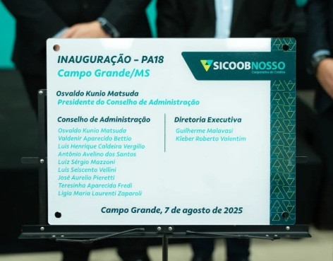 79. Placa inauguração PA18 Sicoob Nosso 07 08 25