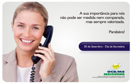 Feliz Dia da Secretária