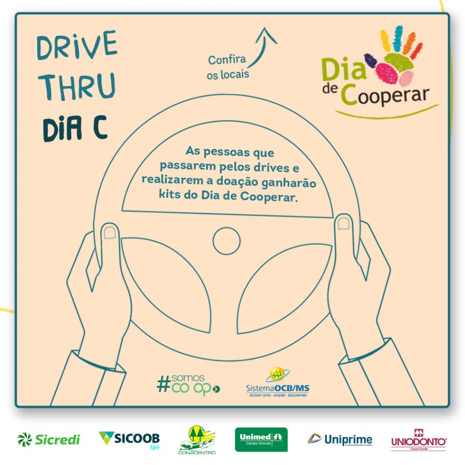 Cooperativas de Campo Grande promovem drive thru solidáio