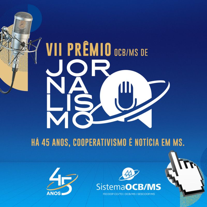 Inscrições para o VII Prêmio OCB/MS de Jornalismo se encerram em 31 de Maio