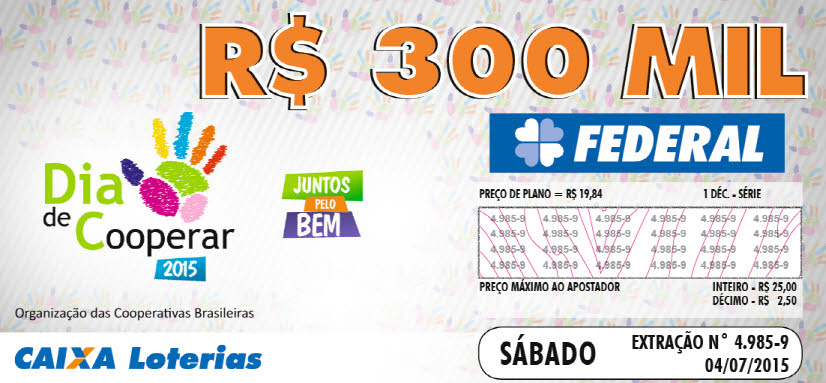 Bilhete da Loteria Federal