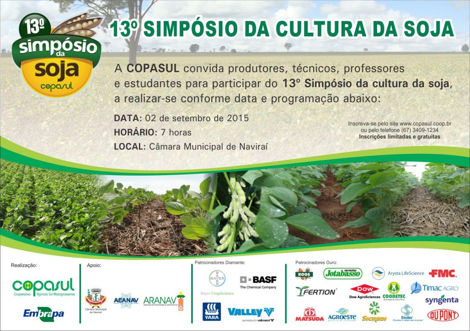 Copasul promove 13º Simpósio da Soja