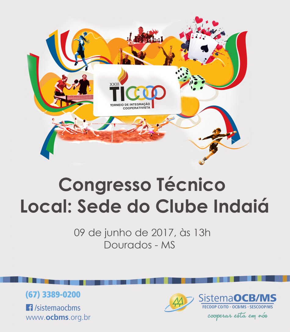Congresso Técnico do Ticoop ocorre nesta sexta-feira