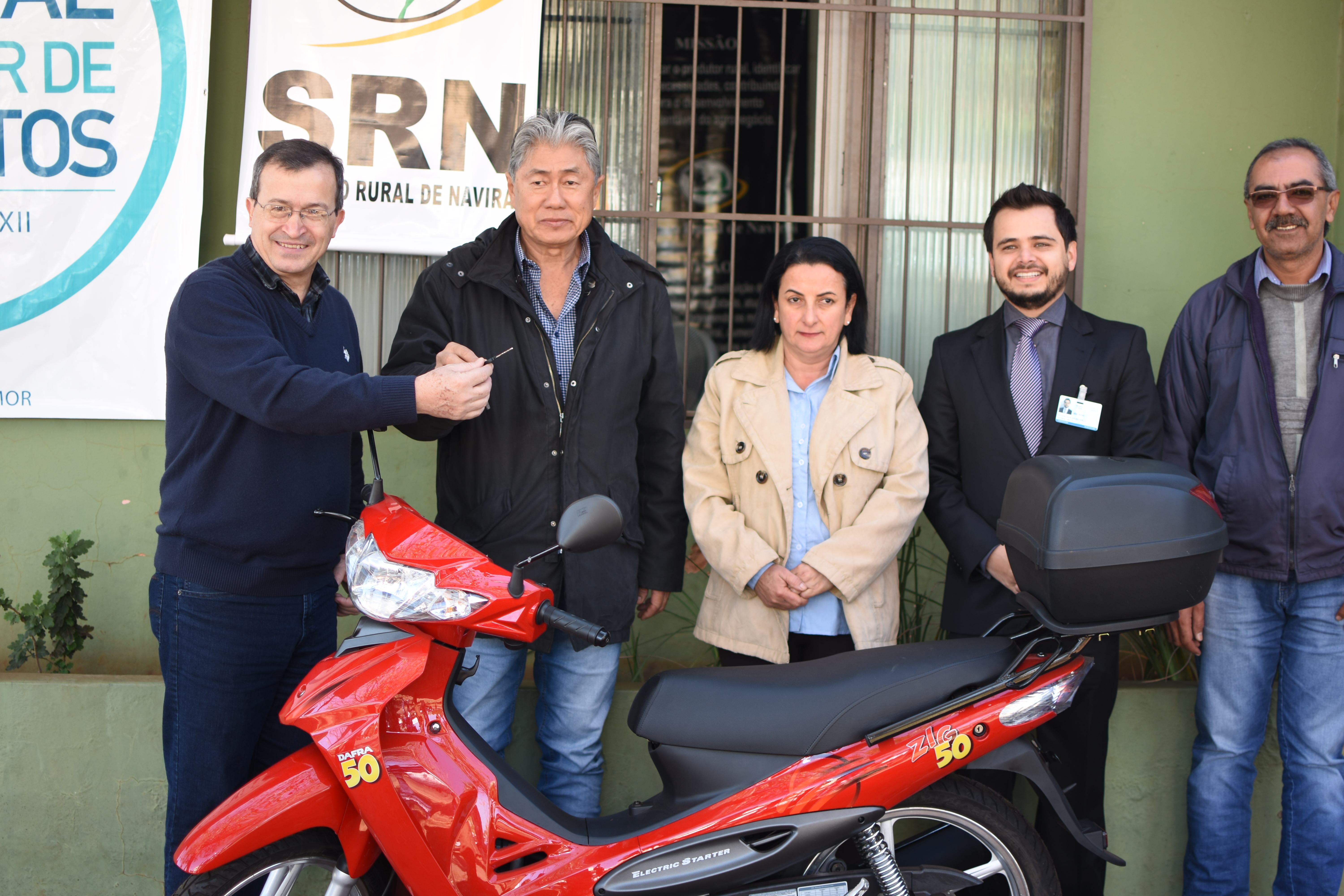 Sicredi Centro- Sul MS doa cinco motocicletas em Naviraí