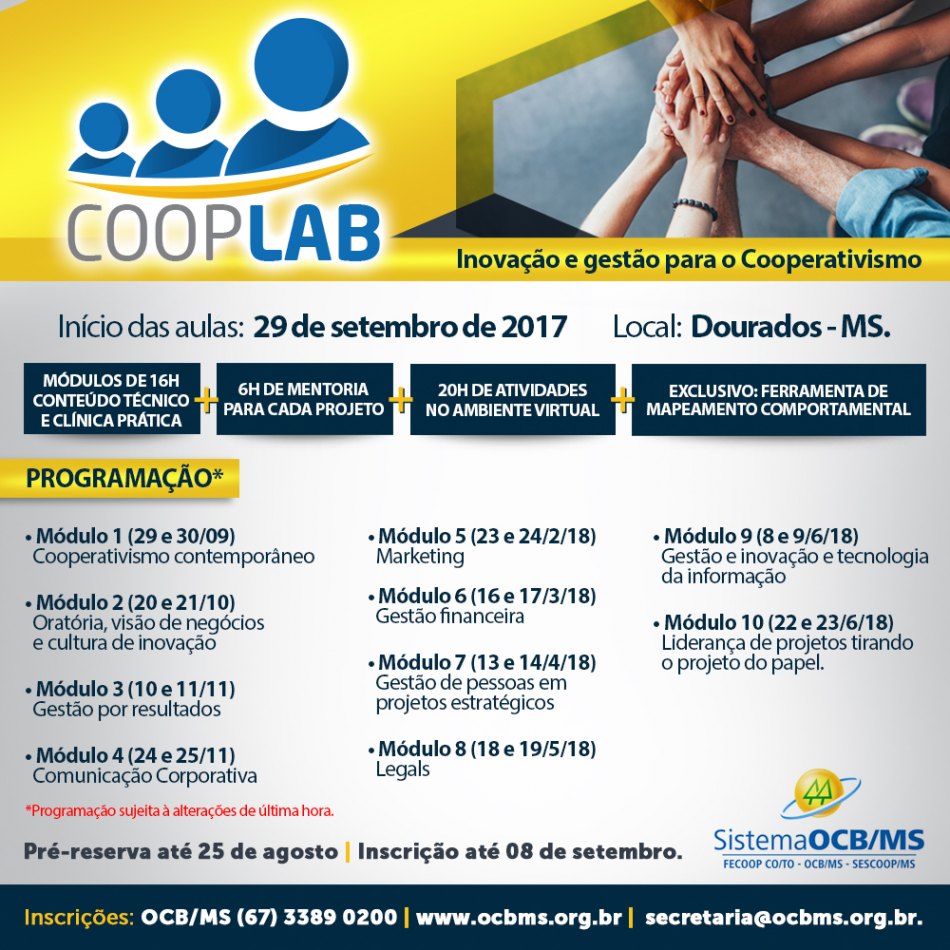 Sistema OCB/MS promove o CoopLab