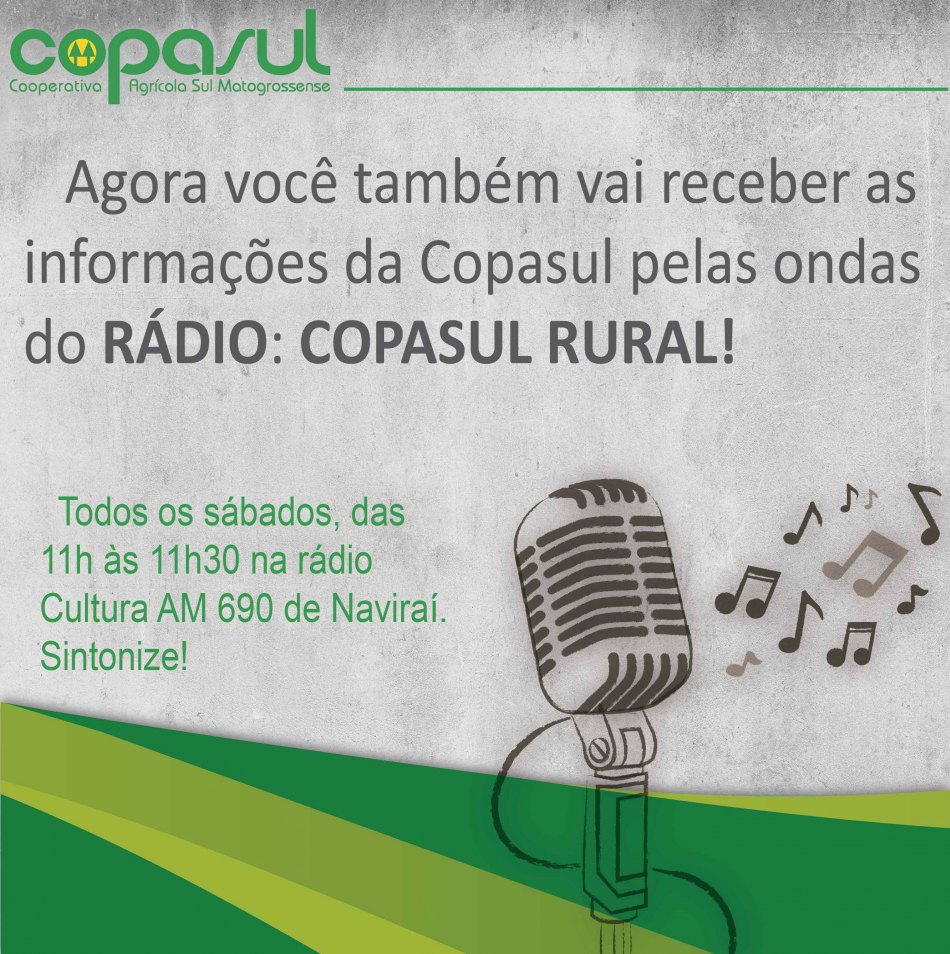 Copasul lanca Programa de Rádio
