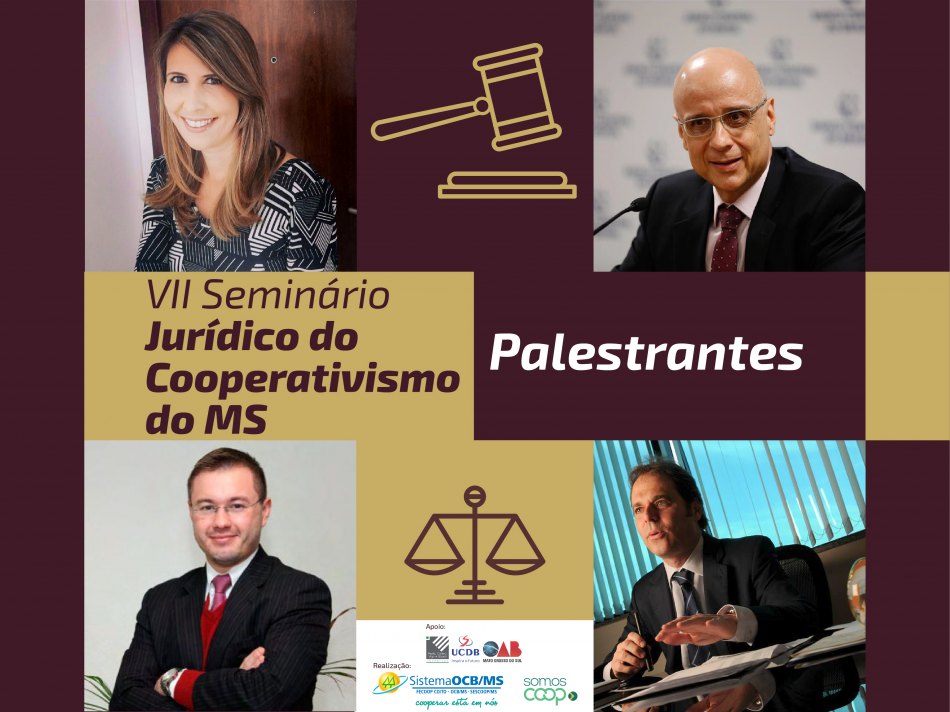 Inscricões para o VII Seminário Jurídico do Cooperativismo de MS encerram hoje