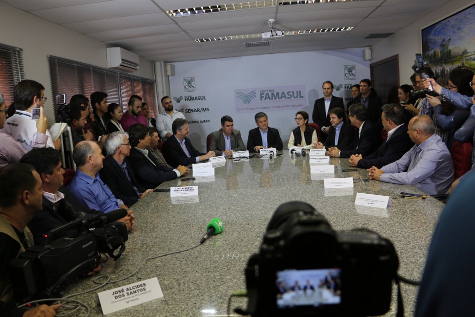 Em coletiva de imprensa na Famasul, futura Ministra da Agricultura Tereza Cristina destaca seguranca jurídica no Agro