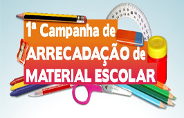 1ª Campanha de Material Escolar arrecada cerca de mil itens