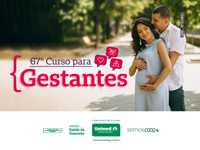 Estão abertas as inscricões para o 67º curso para gestantes da Unimed CG