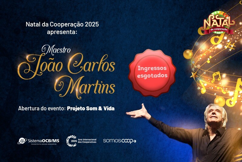 Ingressos esgotados para o Natal da Cooperação 2025: População surpreende com adesão ao evento do Sistema OCB/MS