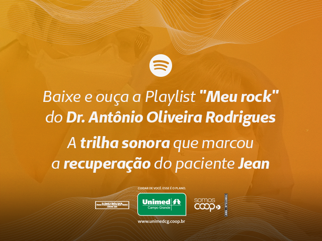 Playlist de Rock preparada por médico da Unimed CG foi importante para cura de paciente com Covid-19 