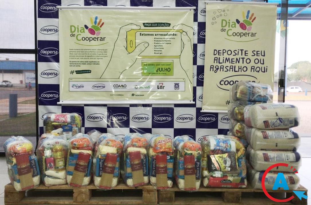 Cooperativas distribuem quase duas toneladas de alimentos a famílias carentes em Amambai
