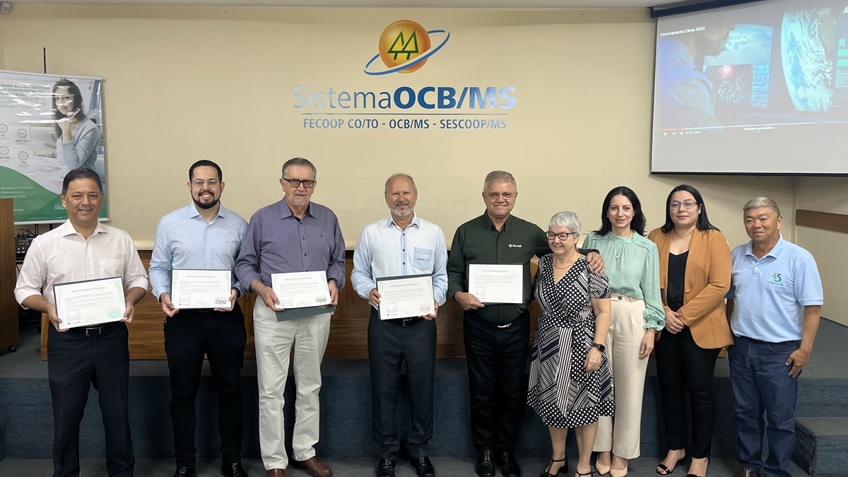 Cooperativas de MS recebem selo de reconhecimento SomosCoop Excelência em Gestão
