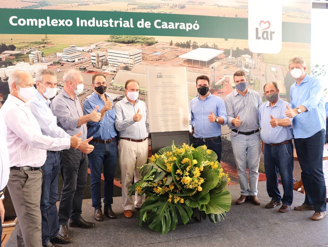 Com apoio estadual, cooperativa Lar inaugura complexo industrial de soja em Caarapó