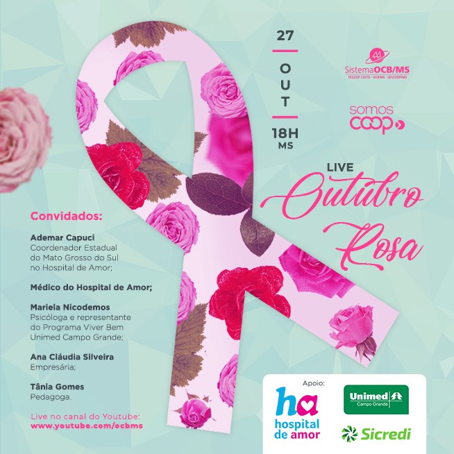 Sistema OCB/MS promove Live Outubro Rosa