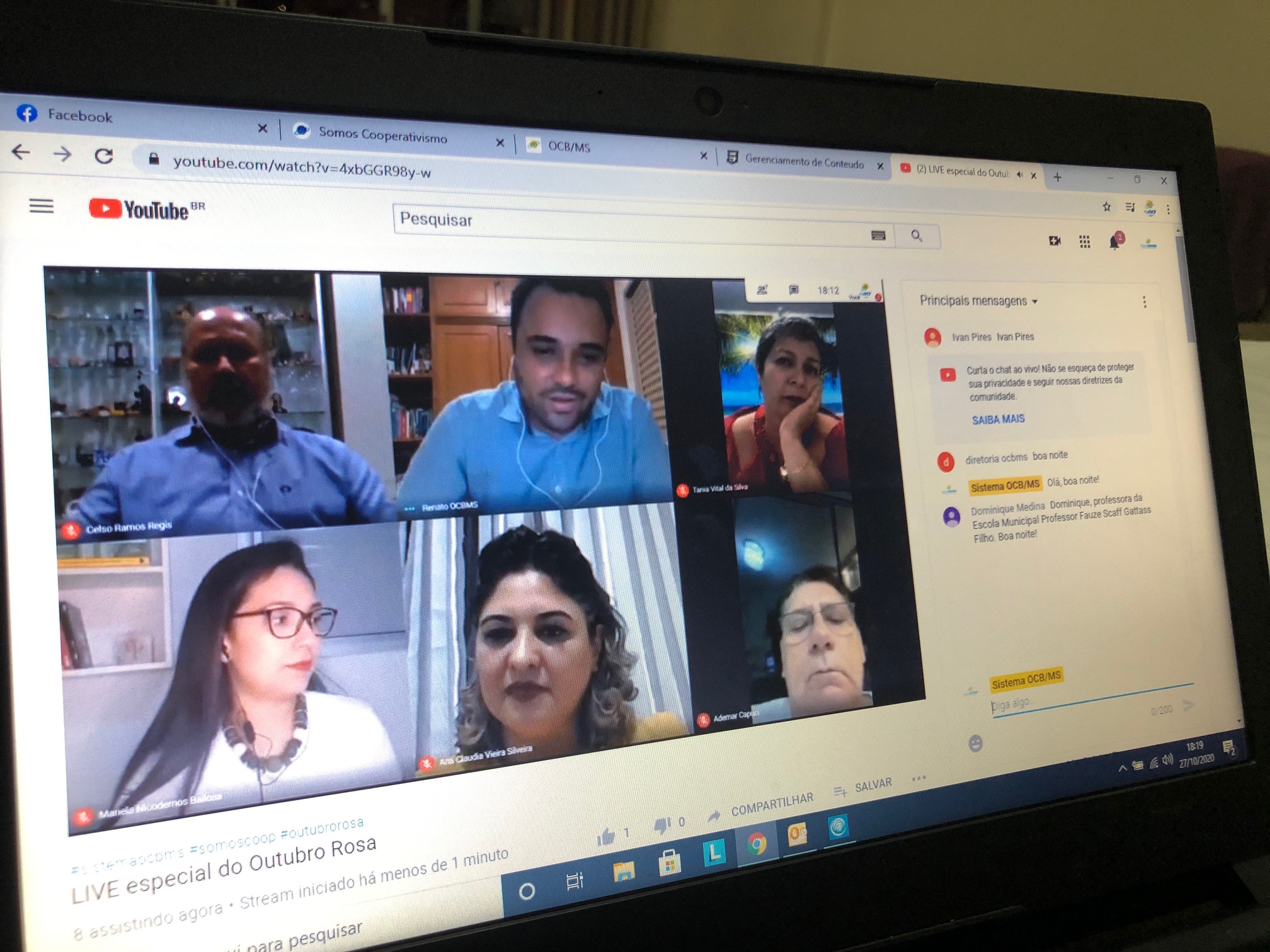 Live Outubro Rosa conscientiza sobre câncer de mama