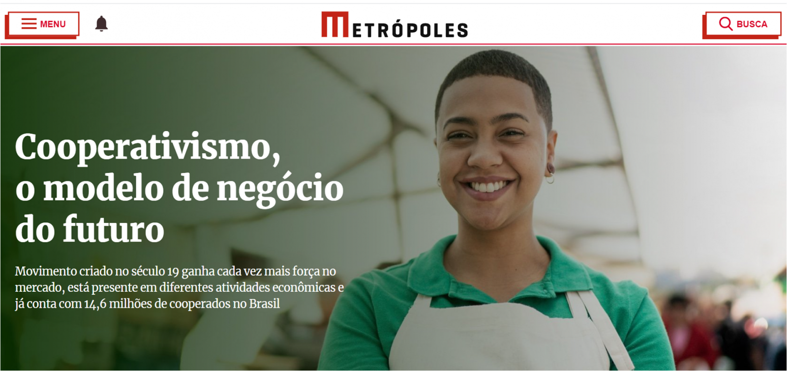 Coops são destaque no portal de notícias Metrópoles