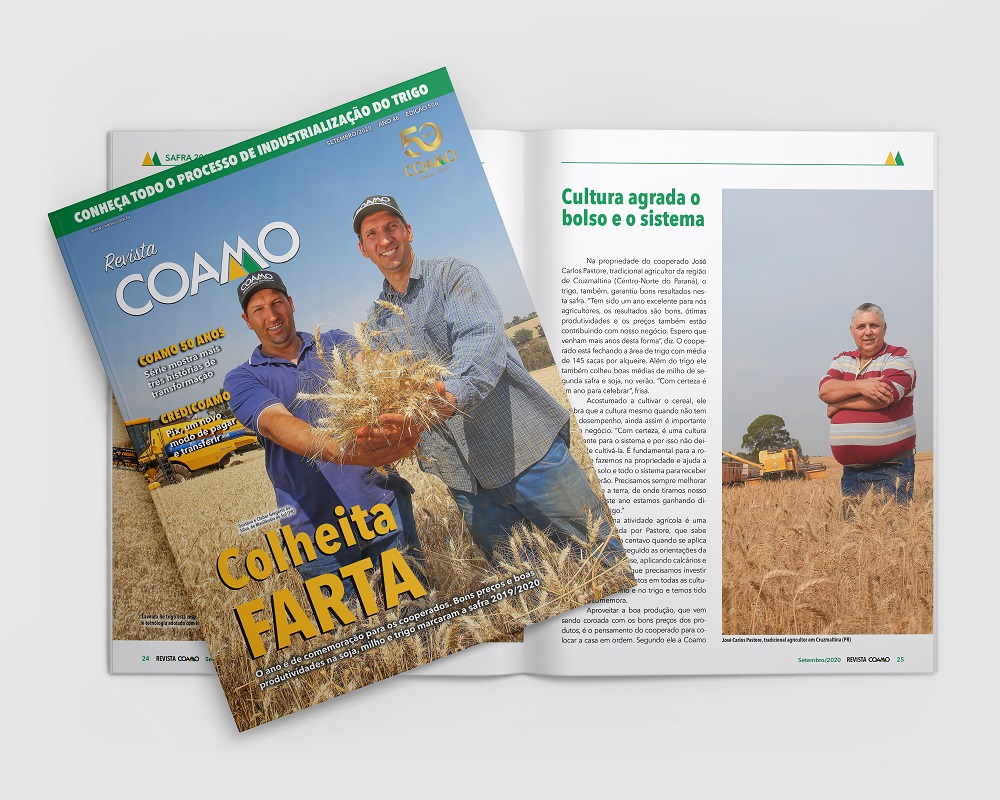 Revista Coamo destaca boa safra dos cooperados