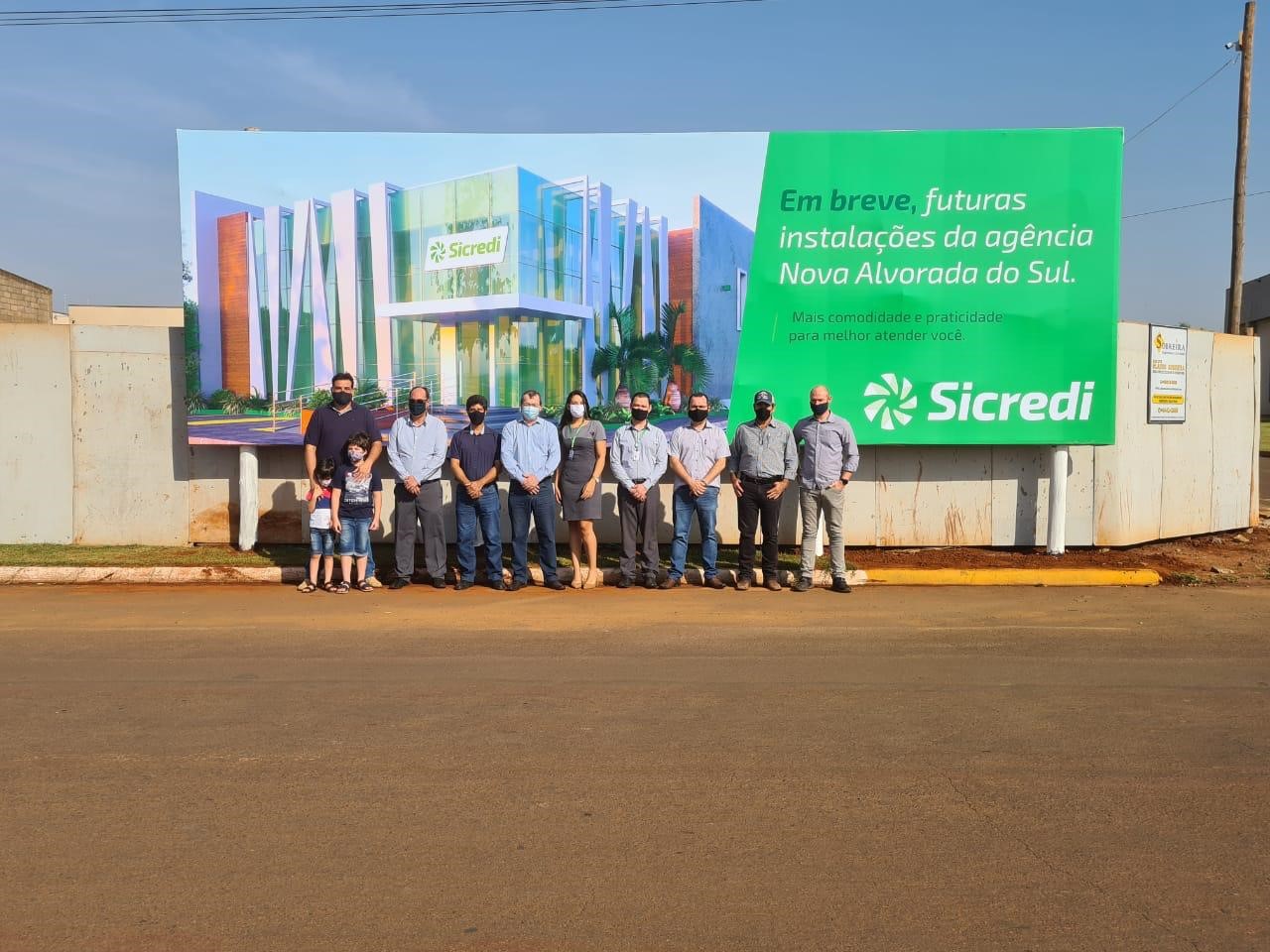 Sicredi Centro-Sul MS inicia obra da nova agência em Nova Alvorada do Sul