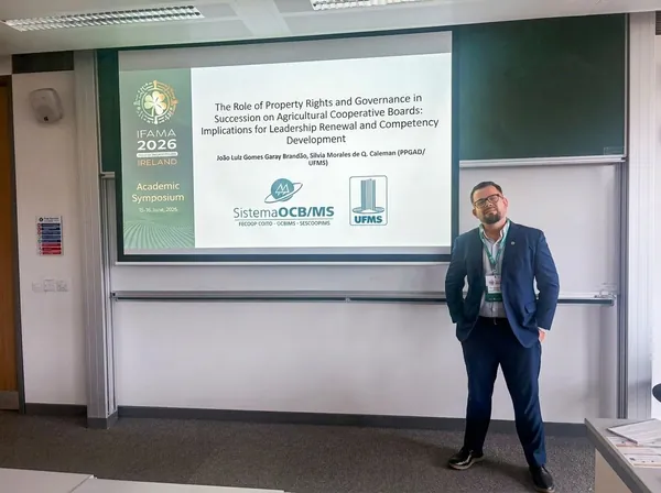 Colaborador do Sistema OCB/MS leva o cooperativismo sul-mato-grossense a conferência mundial na Irlanda
