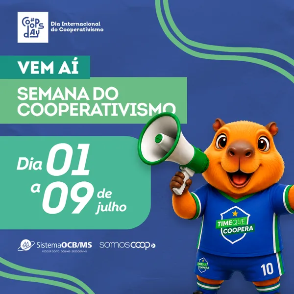 Semana do Cooperativismo 2026 celebra a força e as conquistas do cooperativismo em Mato Grosso do Sul