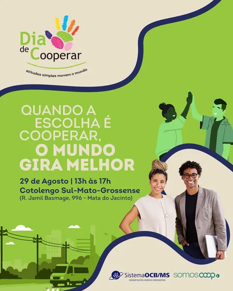 Dia de Cooperar promove tarde de serviços gratuitos e solidariedade em Campo Grande