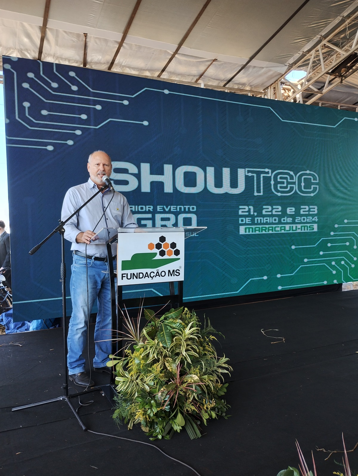  OCB/MS marca presença na abertura do Showtec 2024 levando a inovação das Cooperativas do MS para o evento